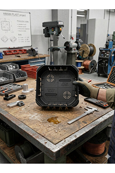 cesaa elektirik kamera montaj buatı siyah buat kutusu kapaksız 1 adet