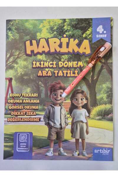 4.sınıf HARİKA İKİNCİ DÖNEM ARA TATİLİ (2026 NİSAN) + IŞIKLI KALEM HEDİYELİ