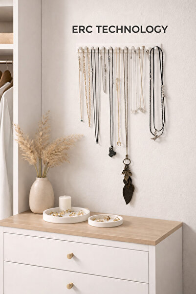 ERCTECH Wall Mounted Necklace Hanger Jewelry Organizer Stand Necklace Organizer