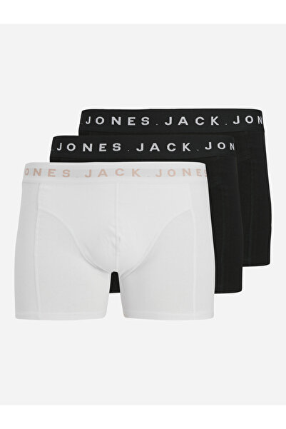 Jack & Jones مجموعة من 3 سراويل داخلية مطبوعة بحزام خصر