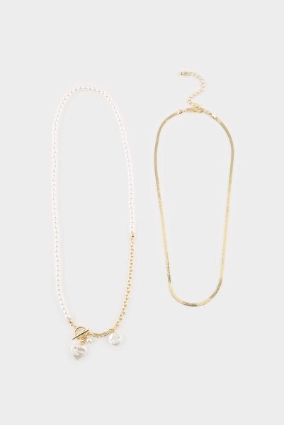 DeFacto Women's 2-Piece Necklace H0828Axns