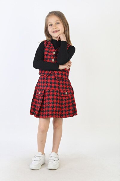 AXXAN Devojčina haljina sa kariranim uzorkom Sa deznom Flotilla Sa džepovima ...