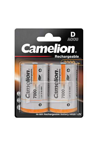 CAMELİON Set 2 baterii reîncărcabile D (LR20) Ni-MH 7000mAh preîncărcate