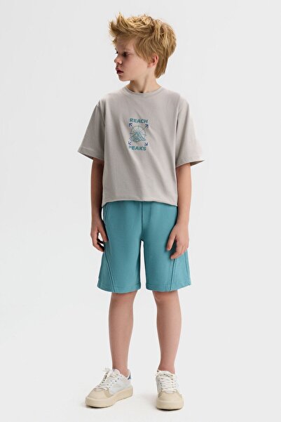 NK Тениска Peack за момчета, възраст 8-14 години, сива