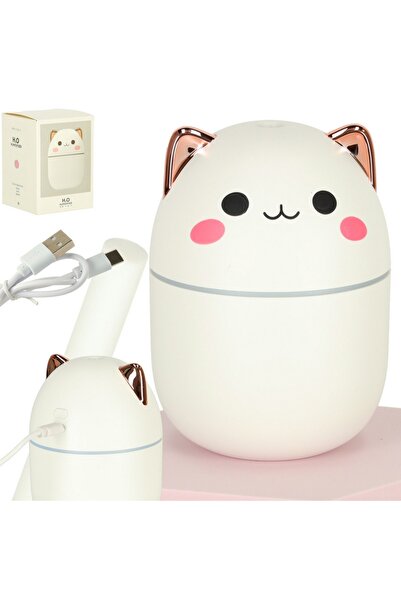 Hurtnet Mini umidificator cu difuzor de aromă pentru pisici, lumină de noapte...