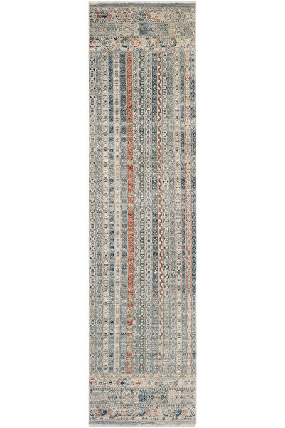 Cool Halı Hanedan Bej Mavi Etnik Desen Yolluk Spor Uzun Yumuşak Makina Dokuma...