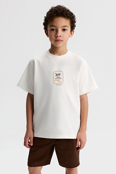 NK Letnja majica za dečake 4-8 godina, boja krem