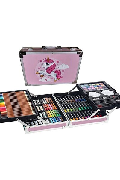 Arabest مجموعة أدوات الرسم الفنية المكونة من 145 قطعة، طقم رسم في حقيبة ألومن...