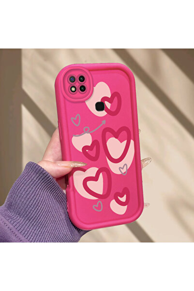 PATTERNOVA Redmi 9C/10A Sade Kalp Model, Yumuşak Silikon, Darbeye Dayanıklı, ...