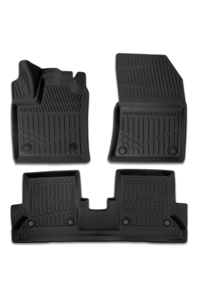 CED AUTO TRADE Set covorase auto cauciuc Dacia Dokker 2012->, forma tavita 3 D