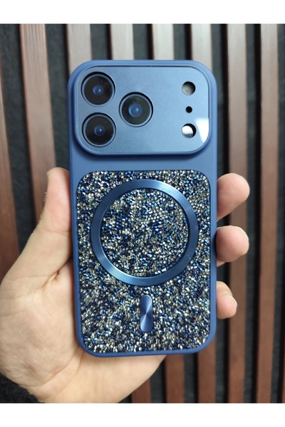 CaseTechnoo İPHONE 13 Pro Max Uyumlu Taşlı &Şık 17 Görünümlü Dönüşüm Kapak Kılıf