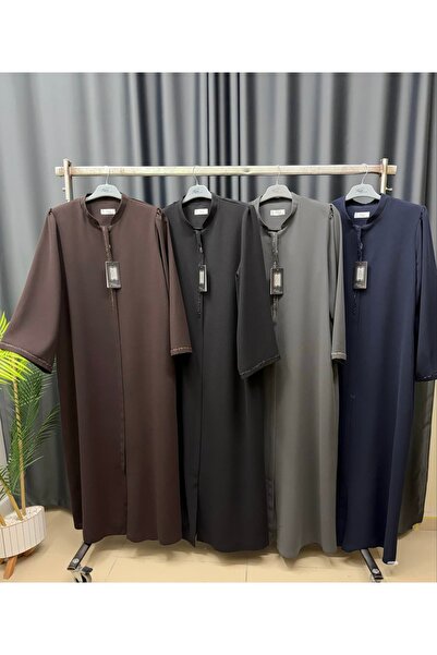 Aryen Stone Embellished Plus Size Abaya