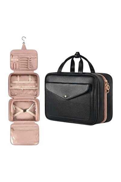 Arabest Large Hanging Travel Makeup Bag, Waterproof Cosmetic Organizer with H...