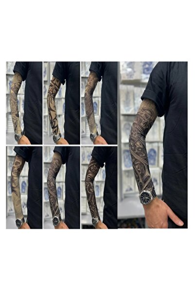 Airbrush Tattoo İskelet Modeller 6 Çift 12 Adet Giyilebilir Çorap Dövme