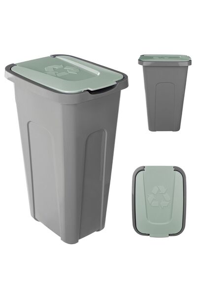 KADAX Coș de gunoi 30L, container de sortare a deșeurilor cu capac