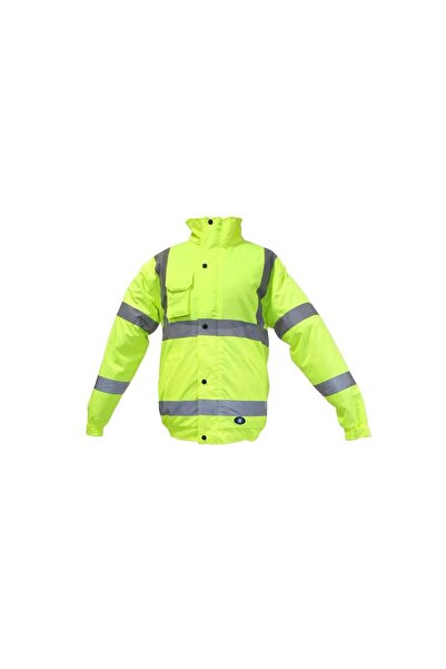 Junior JN1021/S سترة طيار مقاومة للماء ومضيئة باللون الأصفر مقاس XL