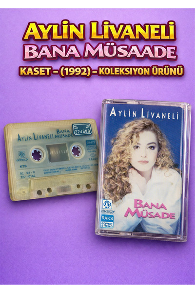 göksoy plak Aylin Li̇vaneli̇ – Bana Müsaade – Cassette – (1992) – Collectible...