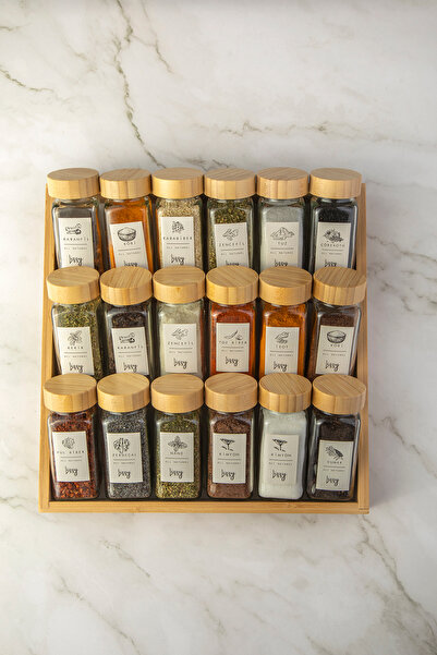 Saatistan Pratik 18'li Çekmece İçi Baharat Organizeri, Şık ve Düzenli Saklama