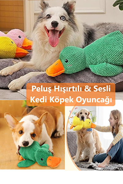 Duffa Plush Squeaky and Sound Dog Toy Duck Plush Dog Toy Cat Toy 30 cm