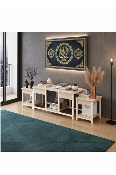 Generic 3-Piece Nesting Table Set Stackable Side Tables for Coffee, Tea, and ...