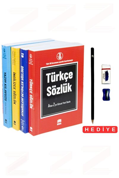 Mercan Okul Yayınları Kelimelerin Dünyası 4 Kitap Sözlük Seti-Kalem Seti Hedi...