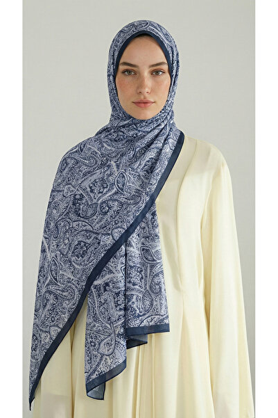 Karaca PERA Sa deznom PAMUK ŠAL - TAMNOMOŽDA / BELO