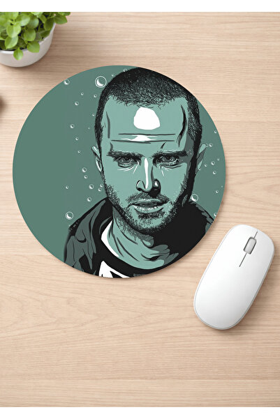 Eylül Design Breaking Bad Printed Round Non-Slip Mousepad Ergonomic Mouse Pad