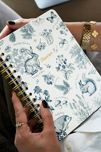 Victoria's Journals A5 Spiralli Süresiz-Motivasyon Sayfalı-Haftalık Planlayıc...