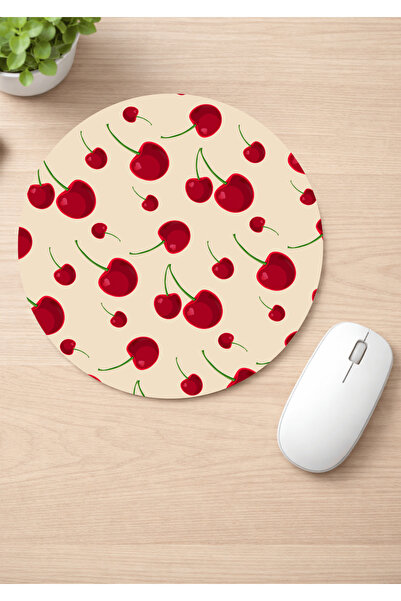 Eylül Design لوحة ماوس مستديرة مضادة للانزلاق من كيريز مطبوع، لوحة ماوس مريحة