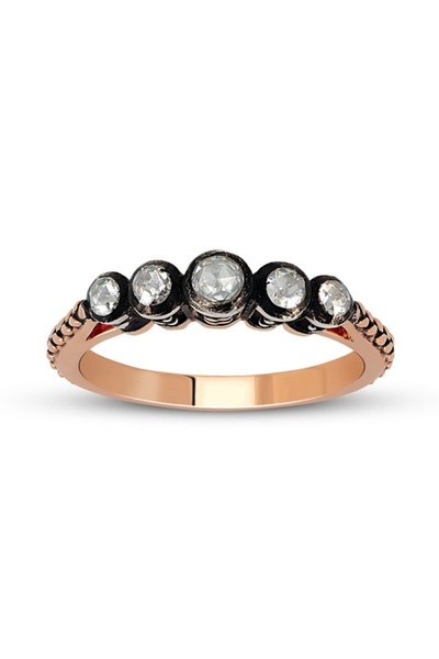 Harem Altın 0.22 Ct Elmas Beştaş Yüzük EY16