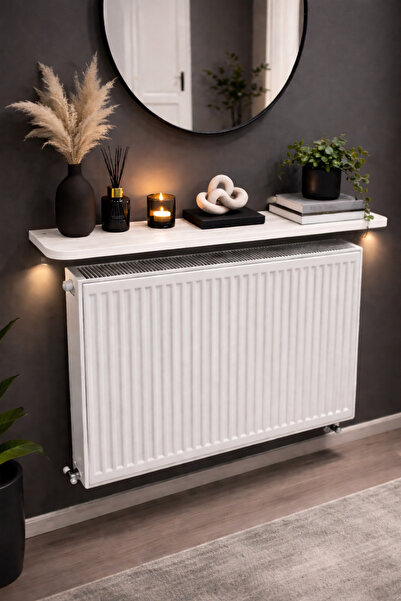 Nowella Home Petek Üstü Raf - Uçan Raf 15x80 cm - Duvar Rafı Gizli Askılı