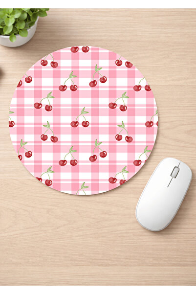 Eylül Design لوحة ماوس مستديرة مضادة للانزلاق من كيريز مطبوع، لوحة ماوس مريحة