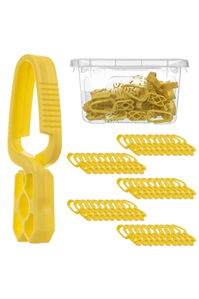 KADAX Clești de rufe, set de 50 de piese + recipient cu capac