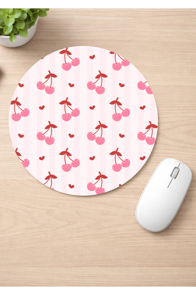 Eylül Design لوحة ماوس مستديرة مضادة للانزلاق من كيريز مطبوع، لوحة ماوس مريحة