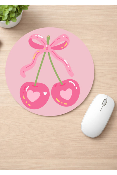 Eylül Design لوحة ماوس مستديرة مضادة للانزلاق من كيريز مطبوع، لوحة ماوس مريحة