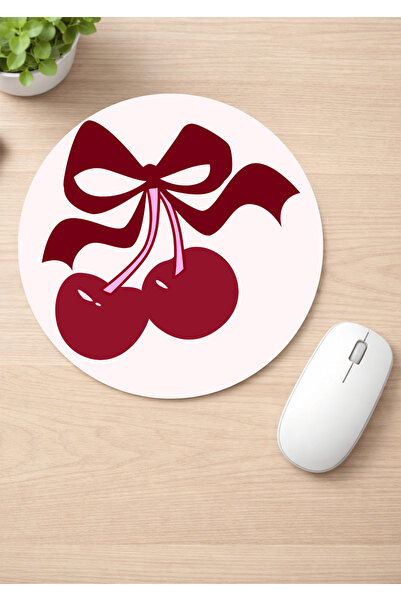 Eylül Design لوحة ماوس مستديرة مضادة للانزلاق من كيريز مطبوع، لوحة ماوس مريحة