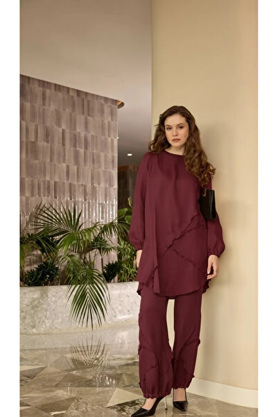 MissWhence Silk Tunic 39017 Bordo