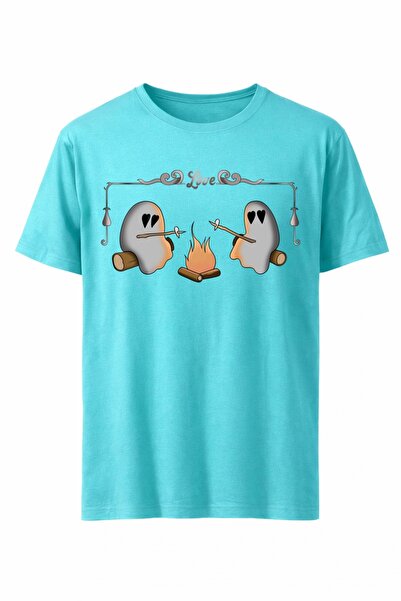 Rabona Fashion Love Fire Ghosts T-Shirt / Zero Sleeve Tank Top (Optional)