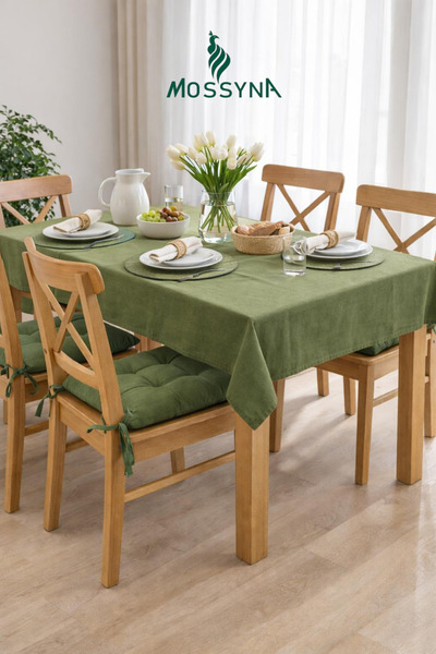 Mossyna Set de masă și scaun din silicon Duck Bezi Khaki față de masă și 4 bu...