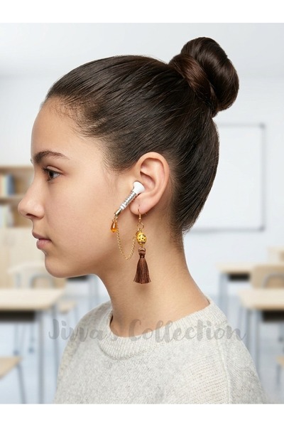 Jivva's Collection سماعات بلوتوث مضادة للضياع. حامل سماعات الأذن. بشرّابات حا...