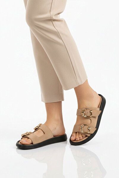 AYAKMOD نيود دبل باند خفيف كاجوال للنساء شبشب 513086 Z