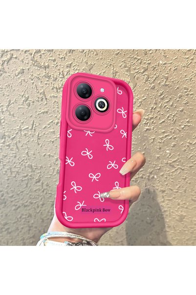SLIMFELT Infinix Hot 40I Simple Bowknot Case, High Quality Silicone, Shockpro...