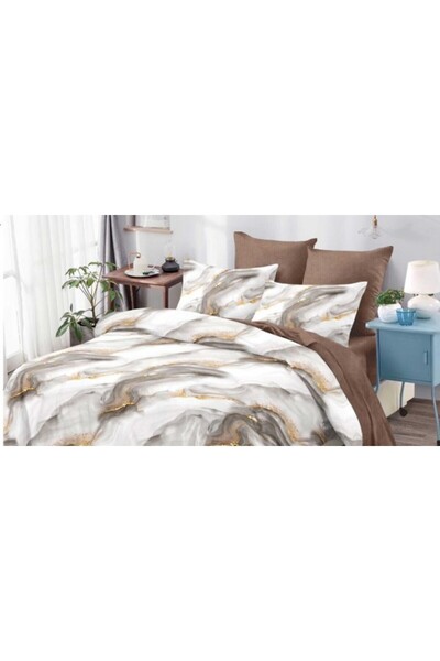 Pucioasa Lenjerii de pat finet gros 6 piese Cearceaf cu Elastic