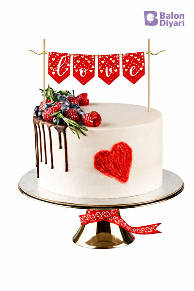 BALON DİYARI Pasta Toothpick Love Special for Lovers, High Quality, Stylish A...
