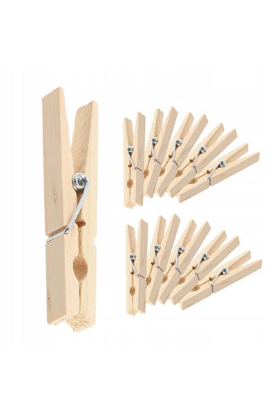 KADAX Cleme de rufe din lemn, 10 buc.