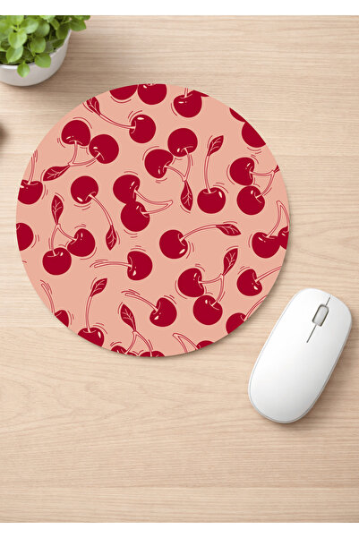 Eylül Design لوحة ماوس مستديرة مضادة للانزلاق من كيريز مطبوع، لوحة ماوس مريحة