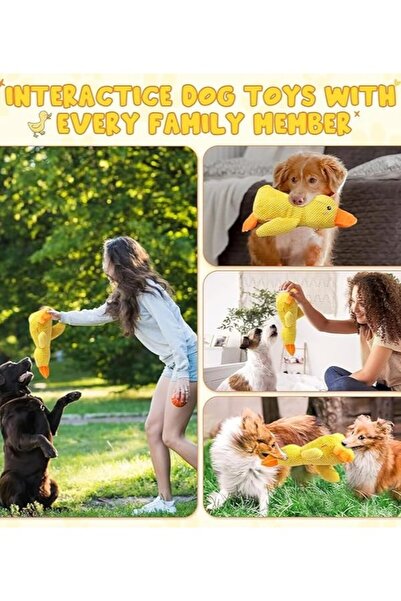 Duffa Plush Squeaky and Sound Dog Toy Duck Plush Dog Toy Cat Toy 30 cm