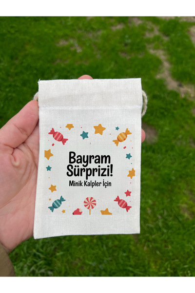 Ramazan bayram kesesi harçlık kesesi 10 adet kese 10*15 cm ölçülerinde ham ke...