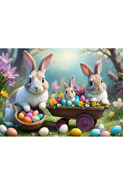 Alipson Παζλ 500 κομμάτια - Πασχαλινά Κουνελάκια (Alipson-Puzzle-F-50086)