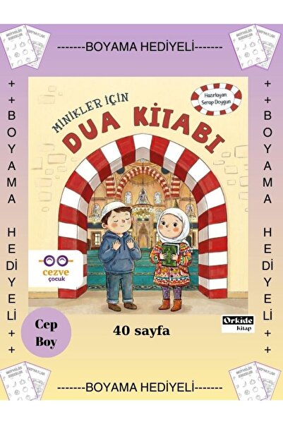Cezve Çocuk Boyamalı - Minikler İçin Dua Kitabı - Serap Doygun - Okul Öncesi ...